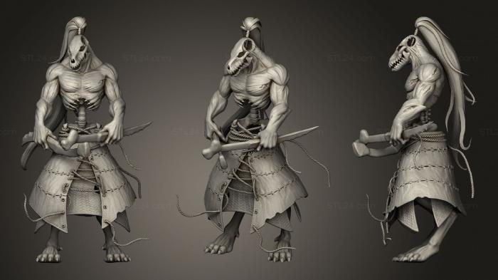 Figurines heroes, monsters and demons (Chakal, STKM_2024) 3D models for cnc